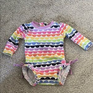 EUC RuffleButts 3-6 month rashguard